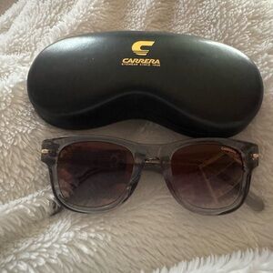 NEW CARRERA 330/S KB7FQ CLEAR SILVER GRADIENT AUTHENTIC SUNGLASSES-UNISEX